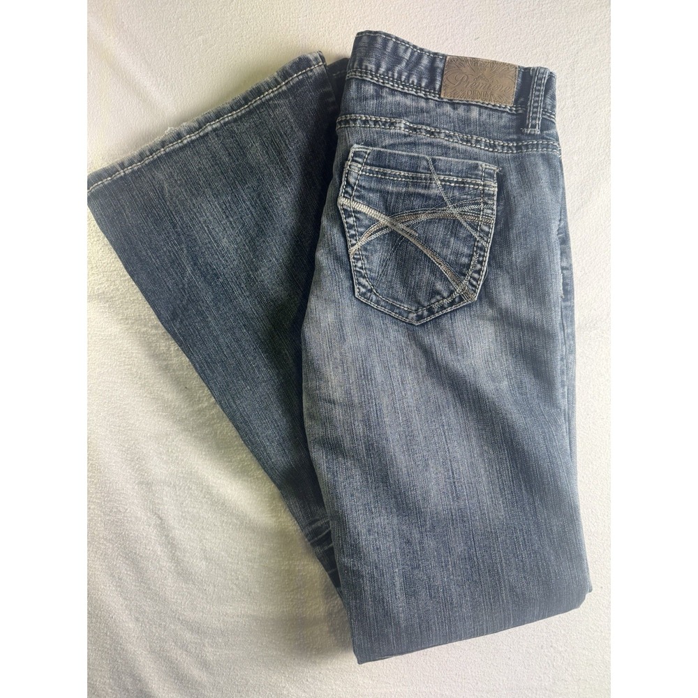 Rue21 Women's Blue Bootcut Jeans with Contrast Pocket Stitching